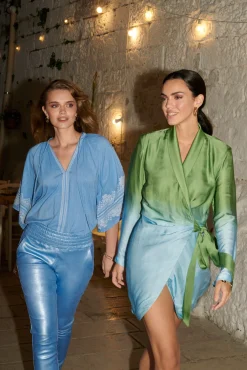 Colette Metallic Airy Blue