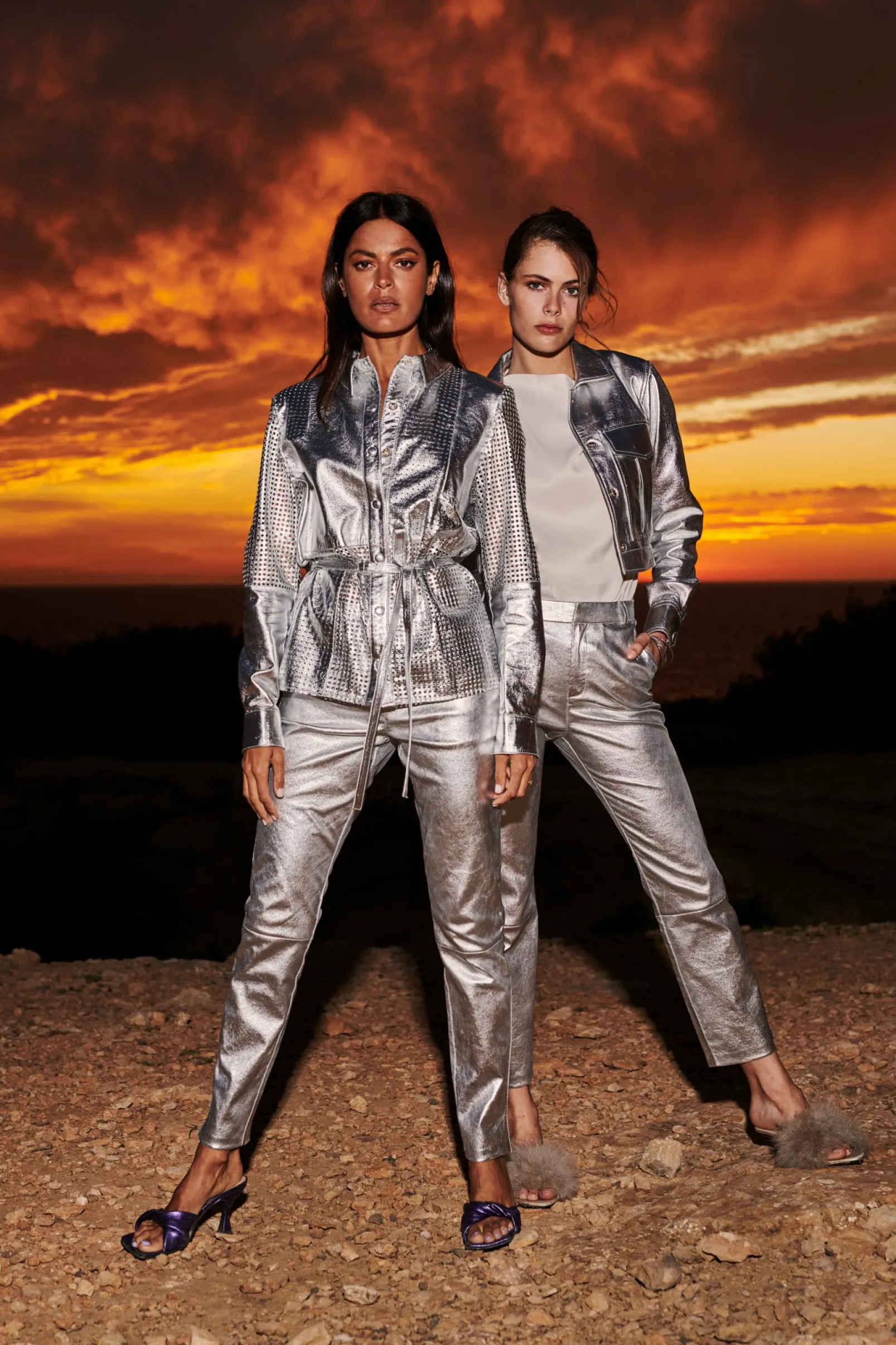 Colette Metallic Silver